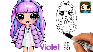 How to Draw a Rainbow High Fashion Doll 🌈 Violet