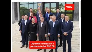 Olt. Organizația PSD  Olt și-a depus lista cu candidații la parlamentarele din acest an