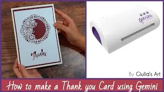 DIY Paper Crafts - How to make a Thank You Card using Gemini cutting & embossing machine