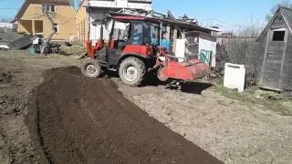 АгроСервис 495-7416877 Услуги мини трактора  культивация фрезой вспашка плугом
