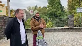 Закарпаття. Ужгород. Відкриття міні скульптури «Екскурсовод», присвячена загиблому Тарасу Гайдуку.🙏