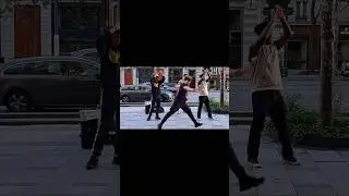 Брейк-данс на Елисейских Полях в Париже / Breakdancing on the Champs Elysees in Paris 
