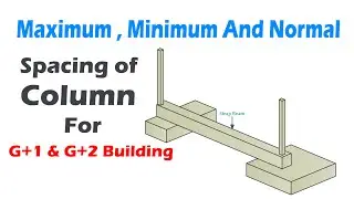 Spacing of Column | Maximum, Minimum and Normal Spacing for G+2 Building