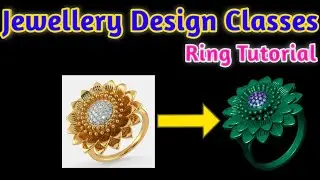 How To Make Real Diamond Ring Design||Gemvision 8.0 PART-94