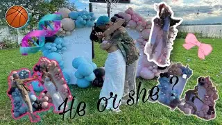 Our Gender Reveal!! PINK BOWS OR FREE THROWS??