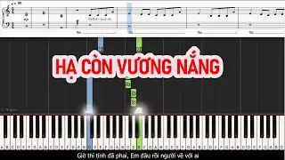 HẠ CÒN VƯƠNG NẮNG - DATKAA |PIANO For BEGINNER
