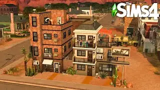 building creepy strangerville apartments in the sims 4 | lo-fi speedbuild (no commentary)