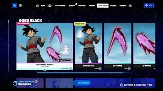 Fortnite Item Shop *NEW*  GOKU BLACK COLLAB SKIN