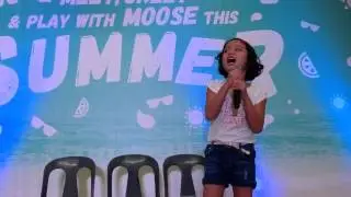 Jana Agoncillo's song number during the Moose Gear Summer Meet and Greet at SM Pampanga