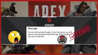 How to Fix Apex Legends Mobile Error Code 291 | Apex Legends Error 291 | Android Data Recovery