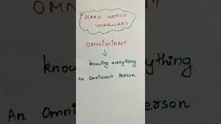 Hard words in English|Vocabulary| 