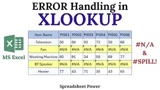 Error Handling in XLOOKUP Function