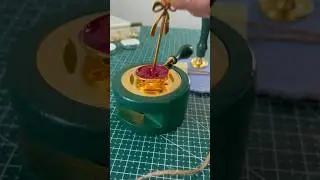 Custom wax seal for rolled scroll 📜 handmade greeting cards by Kostavelli 💙💛