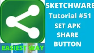 Sketchware tutorial: Set app share button.....#51