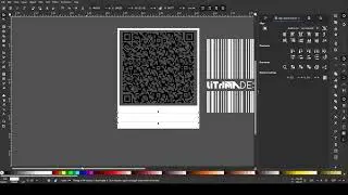 Making a barcode label for a t-shirt printing