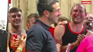 Stuart Connor 9hr Lamb World Record - End of shearing, awarding the record, and thanks.