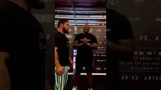 Face to face! Iranian Hulk VS Kazakh Titan