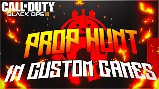 BLACK OPS 3 GLITCH *NEW* HOW TO GET PROP HUNT IN CUSTOM GAMES (BO3 GLITCHES)