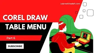 Table menu in Corel draw | Corel Draw complete course  in Hindi 2023 | Table in Corel draw