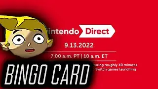Making a BINGO Card for the 9.13.2022 NINTENDO DIRECT