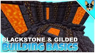 GILDED BLACKSTONE & BLACKSTONE | Minecraft Building & Recipe Basics Tutorial |