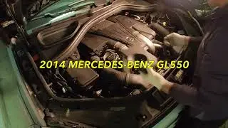 [KM] How to change Engine oil and filter 2014 Mercedes-Benz GL550 4.7L 4Matic