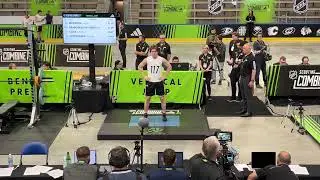 Macklin Celebrini's Vertical Jump at Combine