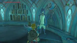 Link having fun on a water bed