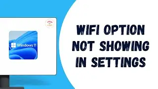 Wifi Option not showing in Settings on Windows 11