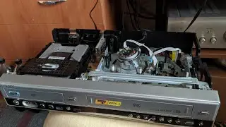 Комбо плеер с USB DVD VHS Samsung DVD-V7600 Проверка