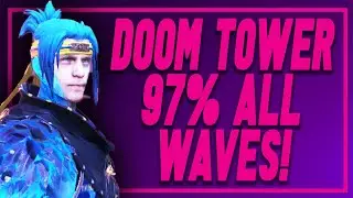 NINJA + FREE-TO-PLAY TEAM FOR 97% OF HARD DOOMTOWER ENEMY WAVES (NON-BOSS) FTP | RAID SHADOW LEGENDS