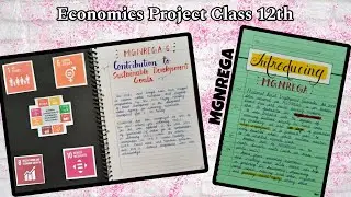 Economics Project Class12th | Topic: MNREGA | Best Project on the topic