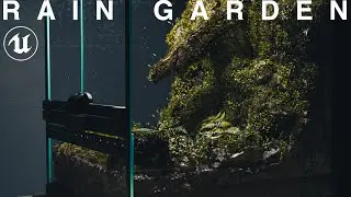 Virtual Rain Garden (Moss Terrarium) | UNREAL ENGINE 5 [4K]