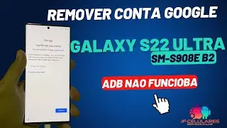 How to remove a Google account from a Galaxy S22 Ultra when the adb program isn't working.