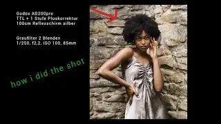 how i did the shot / outdoor mit Godox Blitzen