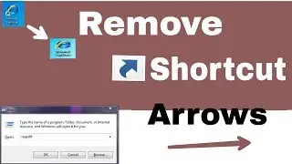 [हिन्दी ]How to remove shortcut arrow from desktop icons in windows|| 100% working