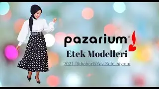 Tesettür Etek Modelleri [2021 İlkbahar Yaz Koleksiyonu]-[Pazarium //Tesettür Giyim]