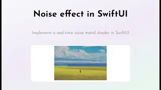 Noise effect using metal shader in SwiftUI