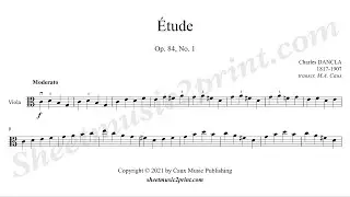 Dancla : Study op. 84, no. 1 - Viola