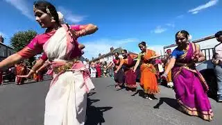Indian Classical Bharathanaatyam dance in UK street