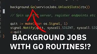 Backgrounds Jobs with Go Routines! - Golang Concurrency Example