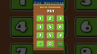 Пароль от уровня The Nightmare в гд 