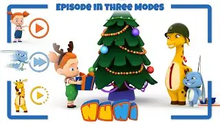 NuNi in Three Modes 🧡💛💙Christmas special 🎅🎄🎀cartoon animation for kids❄️☃️