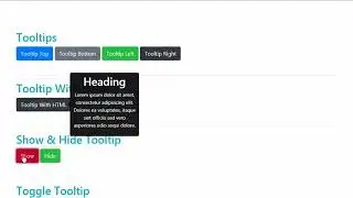 How to make tooltip with bootstrap 4 | বুটষ্ট্রাপ দিয়ে কিভাবে টোলটিপ তৈরি করবেন?