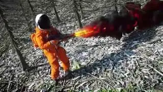 Cinema 4d Turbulence FD Flamethrower Project / Octane Render