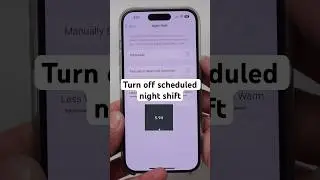 How to turn off night shift on iPhone in 4 seconds 