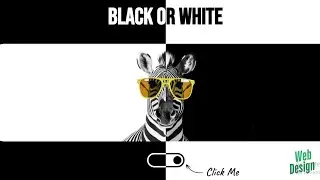 Black & White Magic! 🦓✨ Stylish Toggle Switch with HTML, CSS & JavaScript