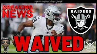 BREAKING NEWS: Raiders Waive QB| NFL| 8.16.24