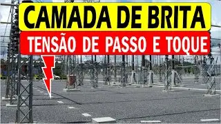 Pra que serve a camada de brita na subestação?
