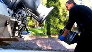 Лодочный Мотор YAMAHA F50 Замена крыльчатки Водяного насоса!